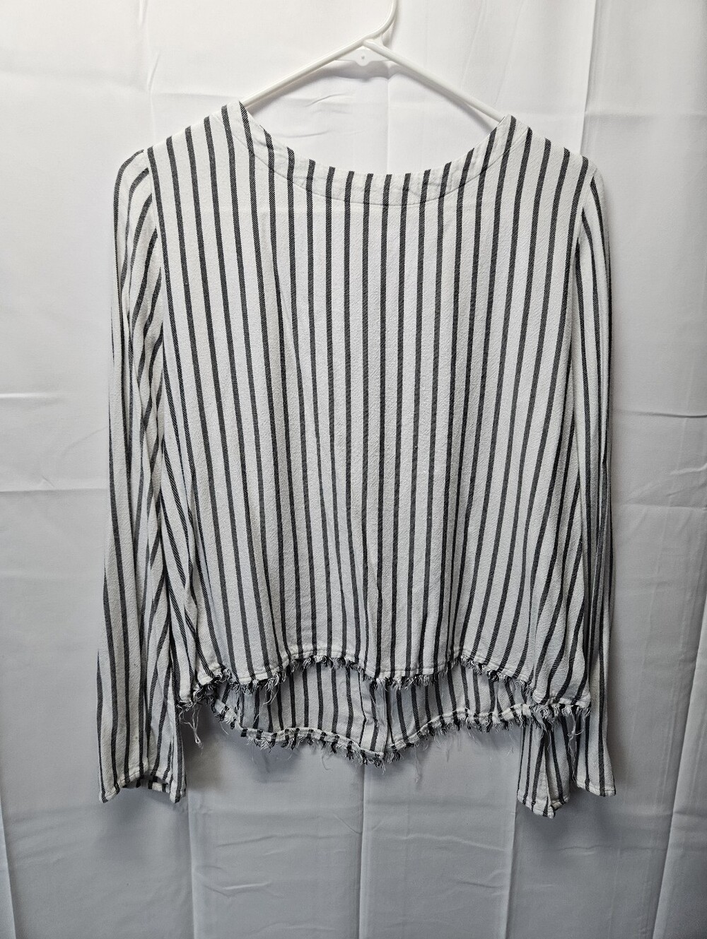 Cloth & STONE Striped COTTON BLEND Black & White Long Sleeve Top NWOT